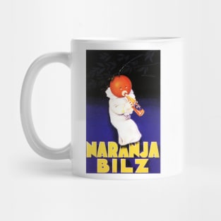 Achille Mauzan NARANJA BILZ Bottled Orange Soda Drink Advertisement Lithograph Mug